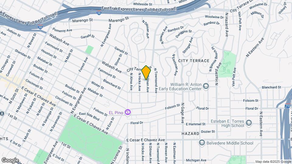 945 N Ditman Ave Mapa y Detalles de la Ubicación