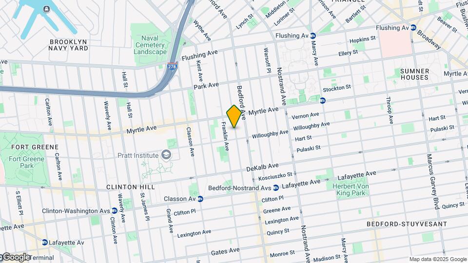 162-166 Skillman St Mapa y Detalles de la Ubicación