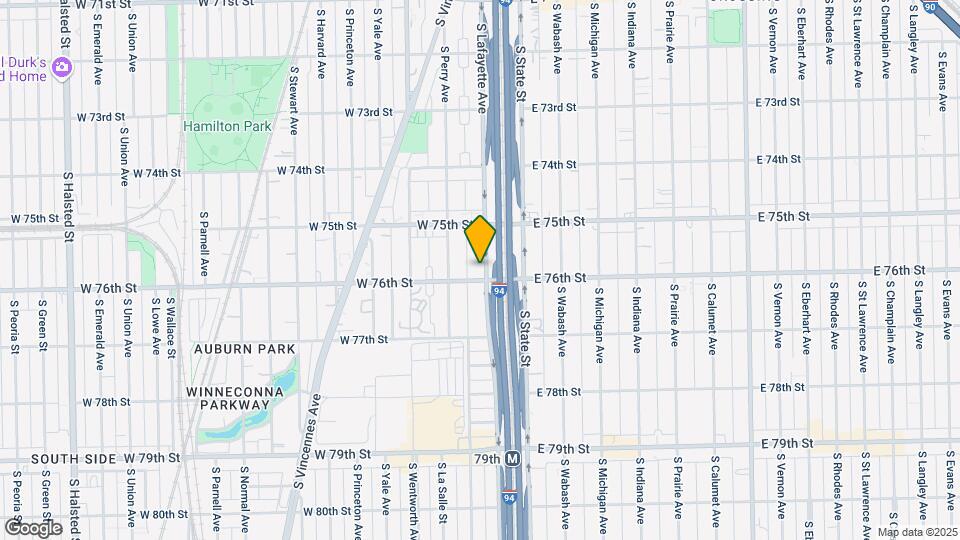 7552 S Lafayette Ave Map and Location Details
