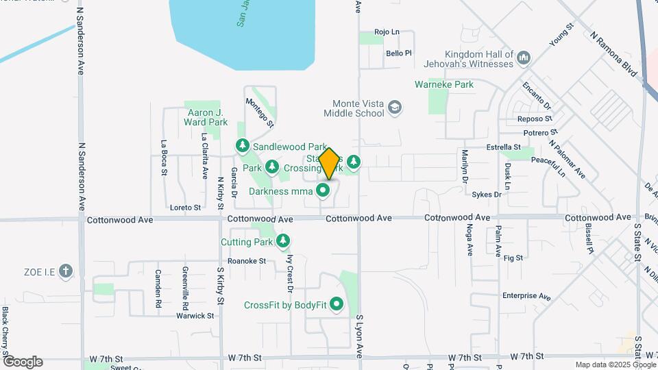 1600 Palomino Dr Map and Location Details