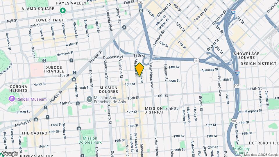 1863 Mission St Map and Location Details