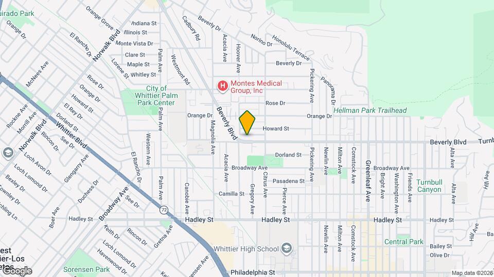 12113 Beverly Blvd Map and Location Details