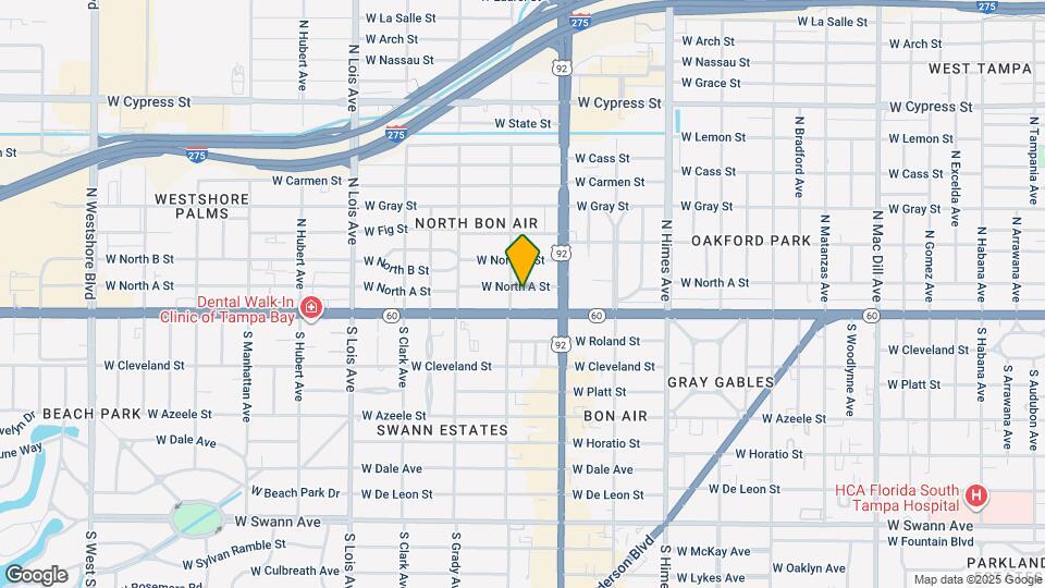 3816 W North A St Map and Location Details