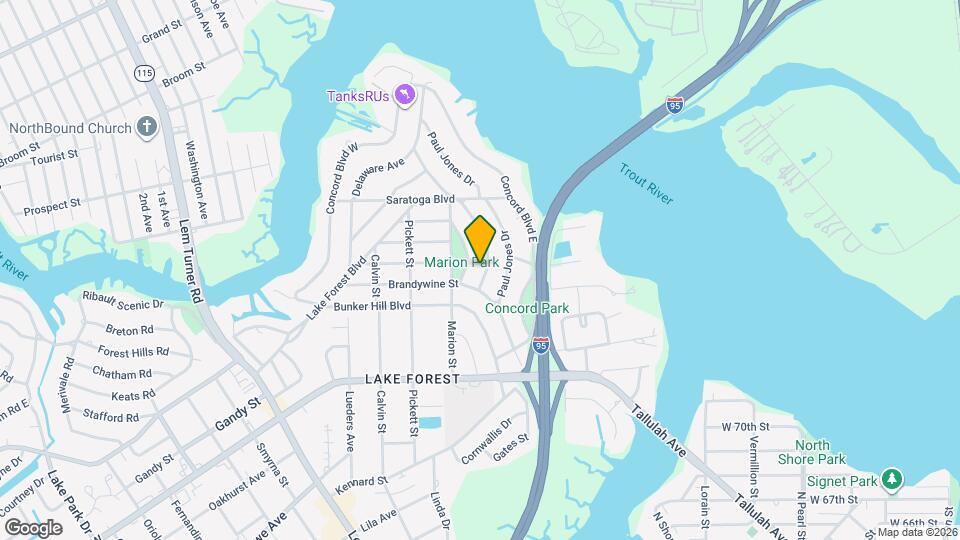 8032 Lexington Dr Map and Location Details