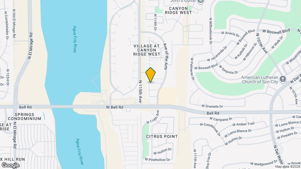 17359 N 114th Dr Map and Location Details