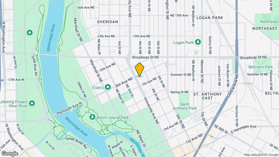 719 University Ave NE Map and Location Details