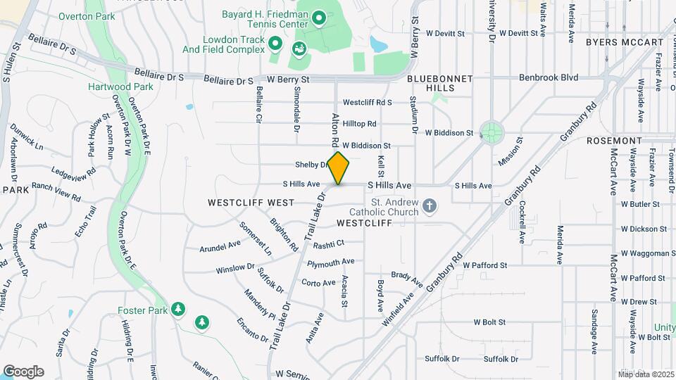 3547 S Hills Ave Map and Location Details