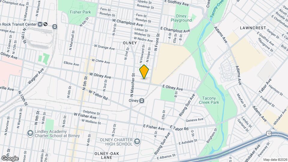 123 W Olney Ave, Unit 123 W Olney Ave #B2 Mapa y Detalles de la Ubicación