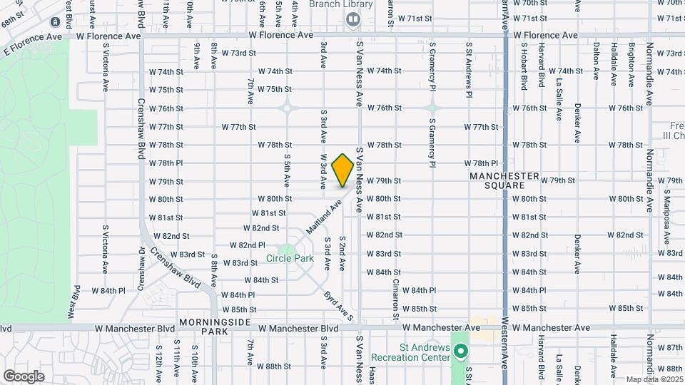 2301 W 80th St Mapa y Detalles de la Ubicación