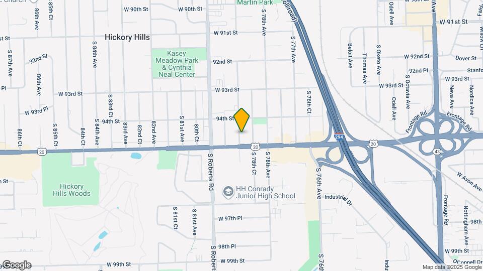 9439 S 79th Ave Map and Location Details