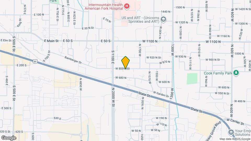 1893 W 800 N St Map and Location Details