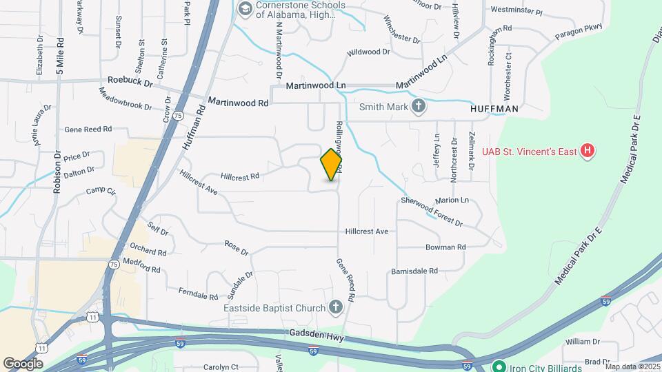 500 Rollingwood Rd Map and Location Details