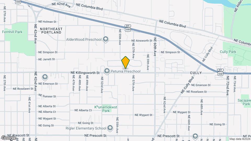 5571 NE Killingsworth St Map and Location Details