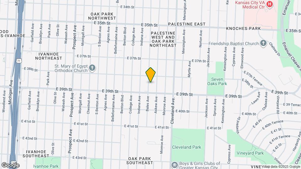 3815 Bales Ave Map and Location Details