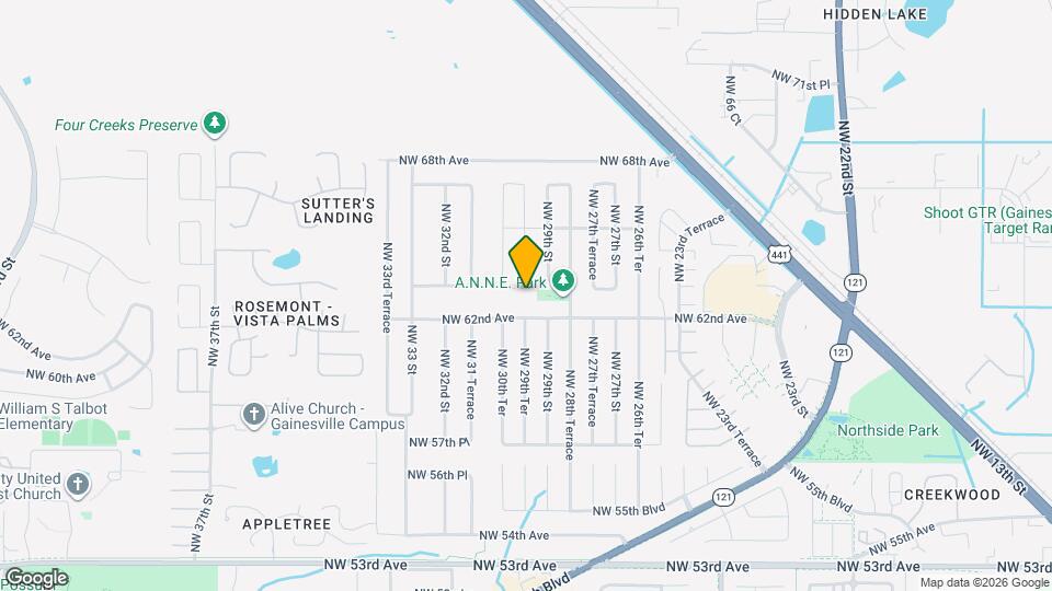 2921 NW 63rd Pl Map and Location Details