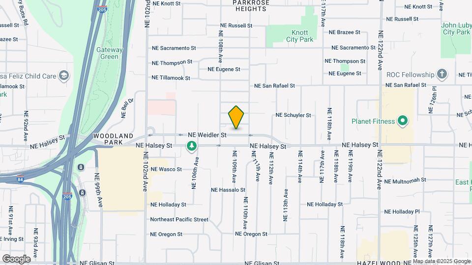 10911 NE Weidler St Map and Location Details