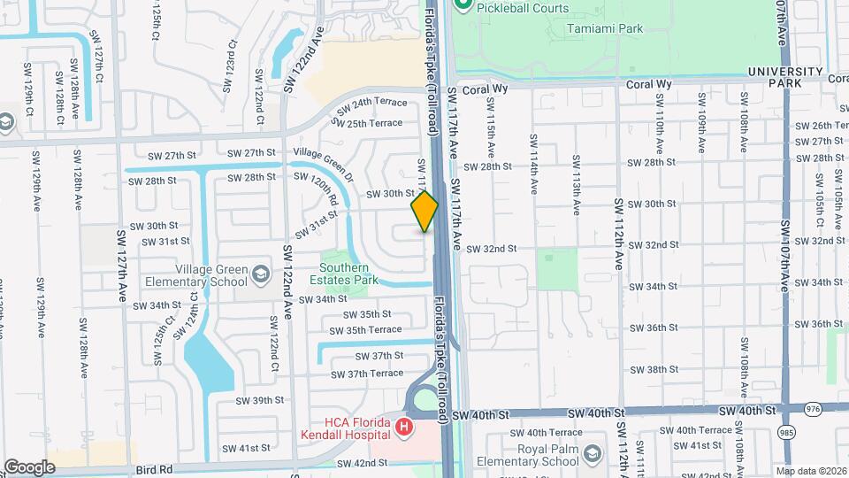 137xx SW 32nd St Map and Location Details