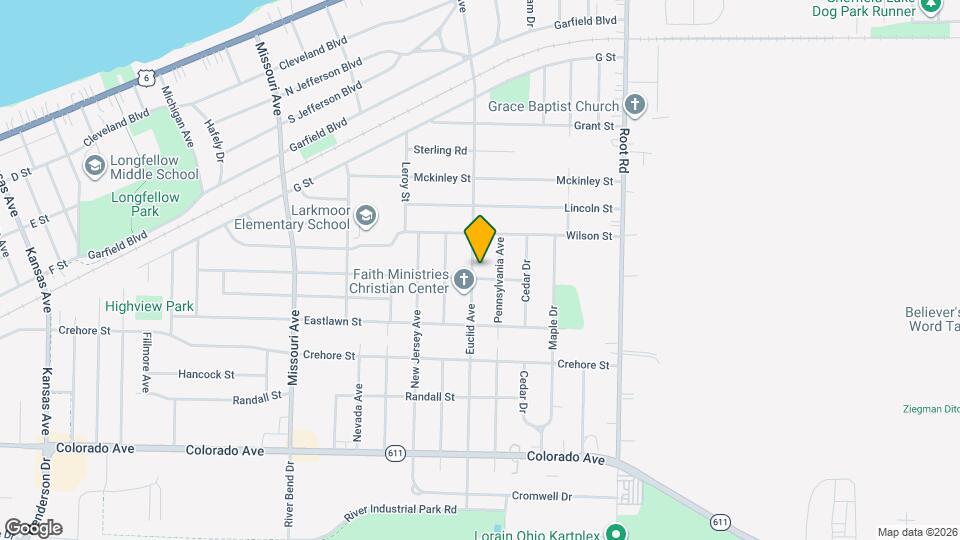 1229 Euclid Ave Map and Location Details