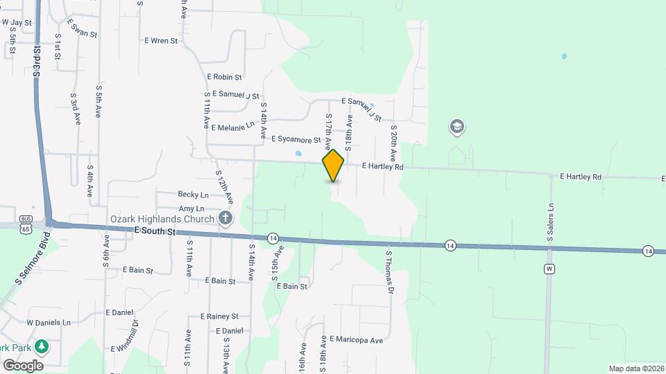 1407 S 17th Ave Map and Location Details