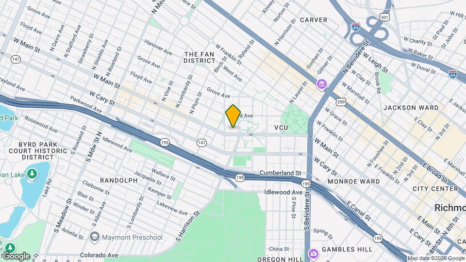 1106 W Main St Map and Location Details