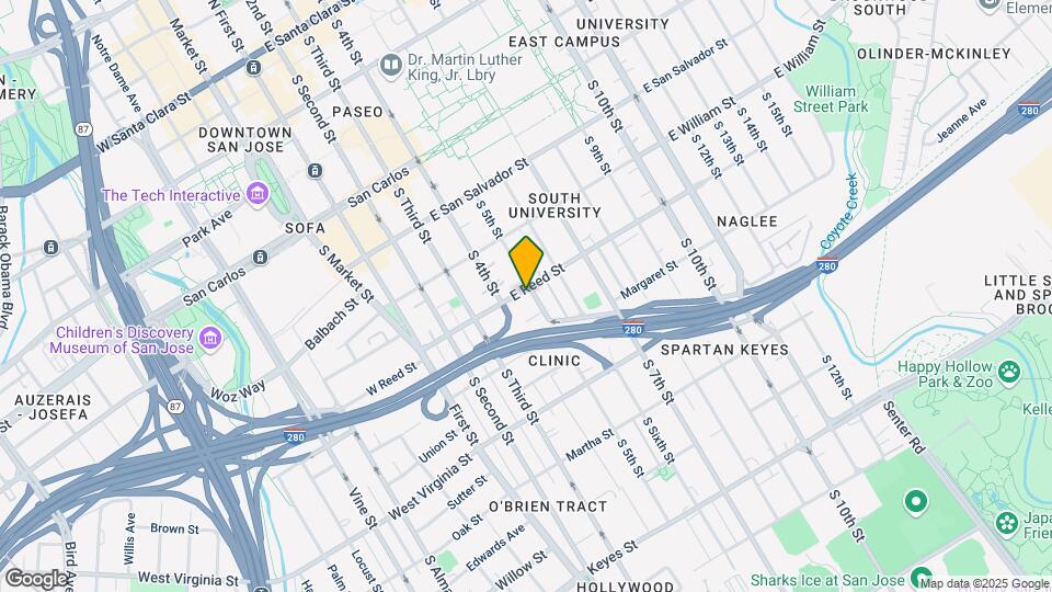 601 S 5th St Map and Location Details