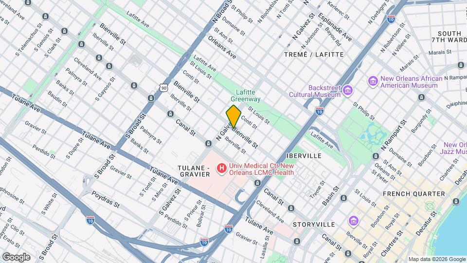 2110 Bienville St Mapa y Detalles de la Ubicación