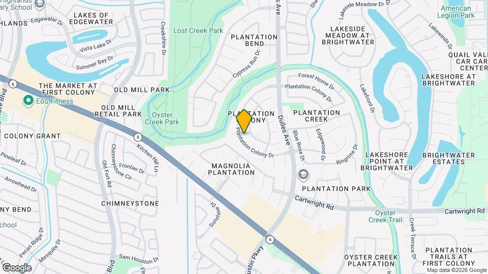 5103 Plantation Colony Dr Map and Location Details