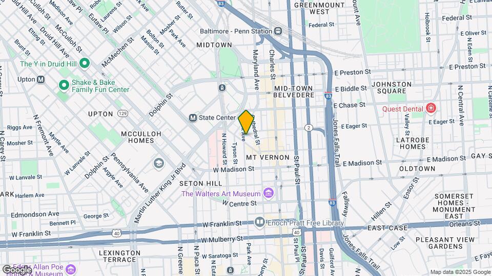 853 Park Ave Map and Location Details