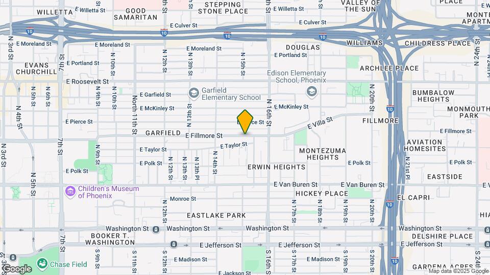 1457 E Fillmore St Map and Location Details