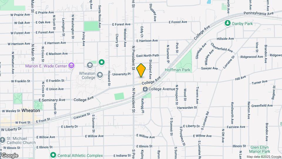 1039 College Ave Map and Location Details