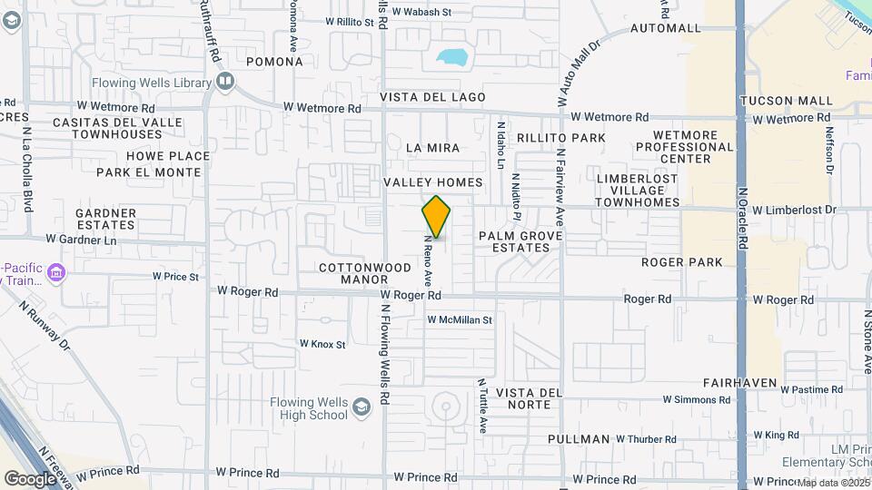 4106 N Reno Ave Mapa y Detalles de la Ubicación