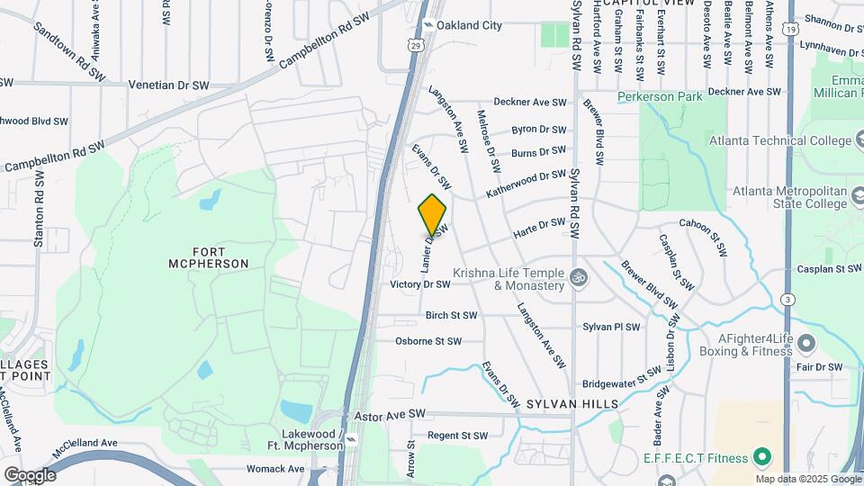1700 Lanier Dr SW Map and Location Details