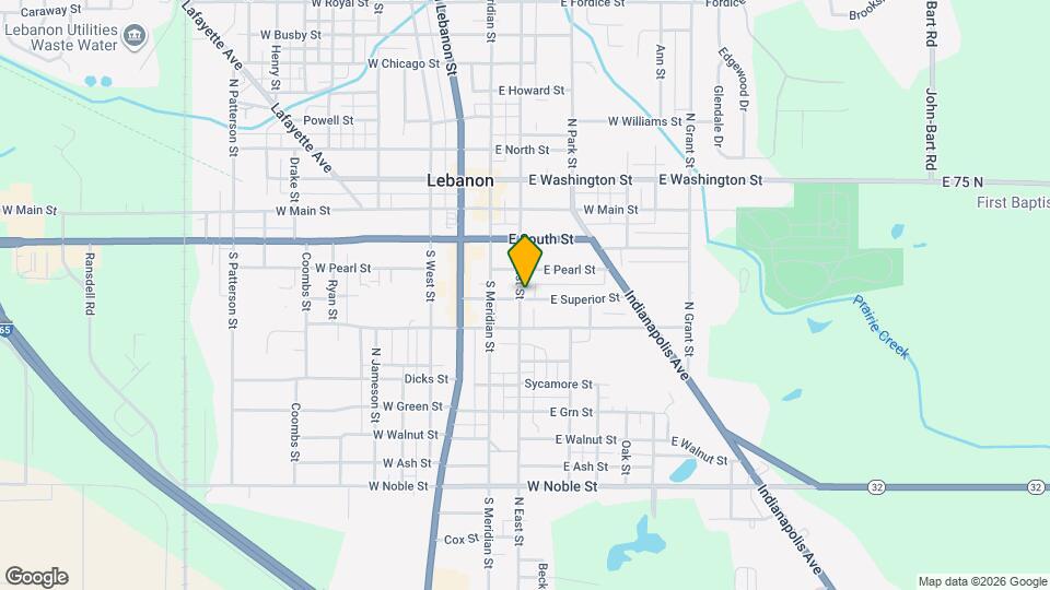 325 S East St Map and Location Details