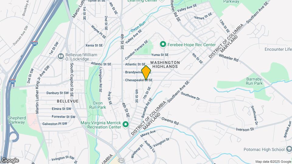 625 A Chesapeake St SE Map and Location Details