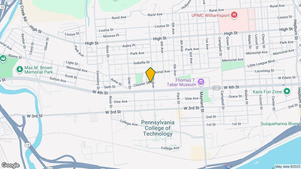 1109 Chester St Map and Location Details