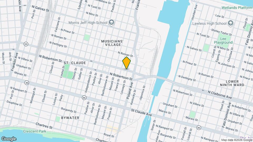 4230 N Claiborne Ave Map and Location Details