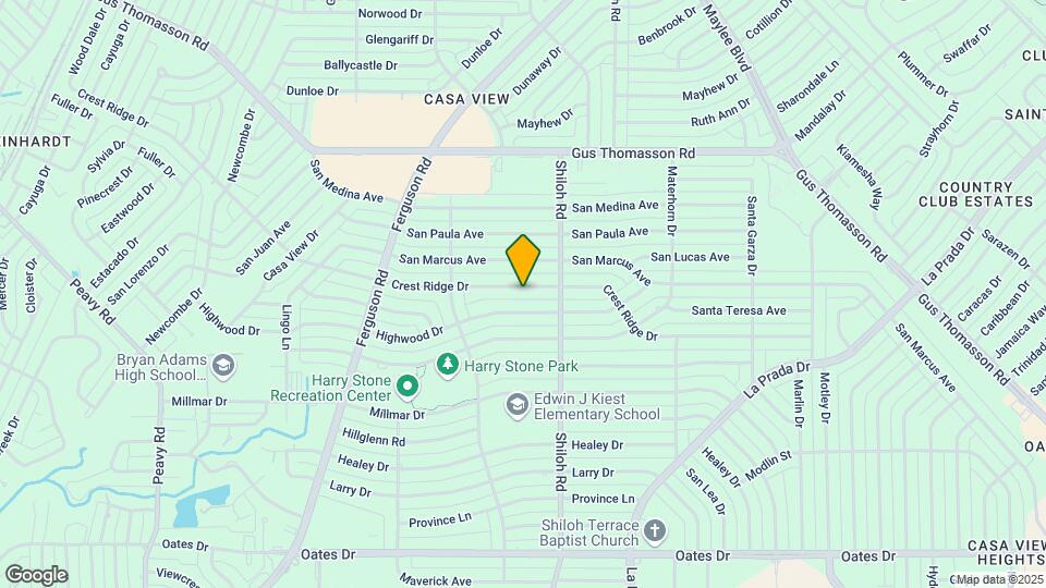 2620 Crest Ridge Dr Map and Location Details