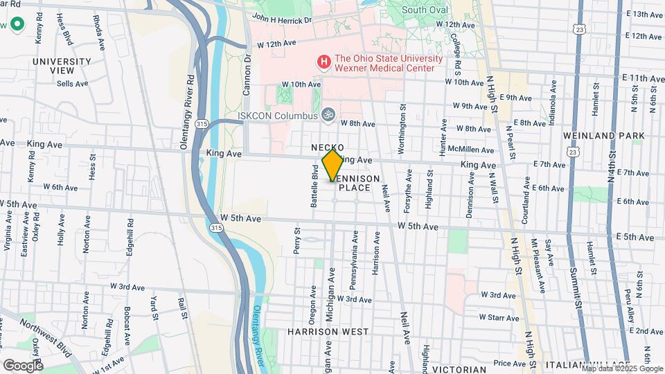 1371 Michigan Ave Map and Location Details