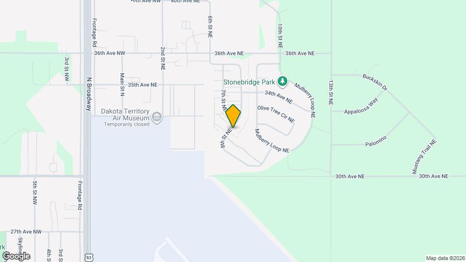 3302 8th St NE Map and Location Details