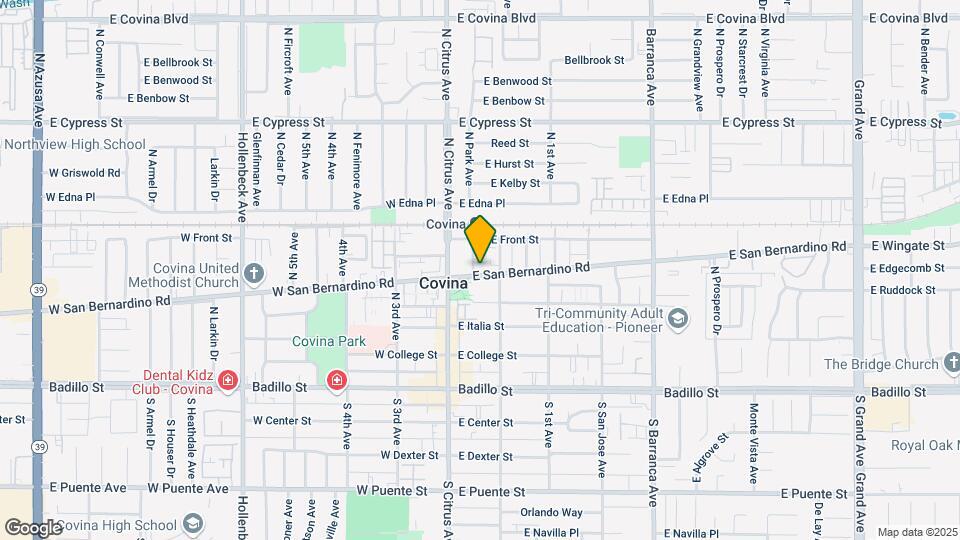 155 E San Bernardino Rd Map and Location Details