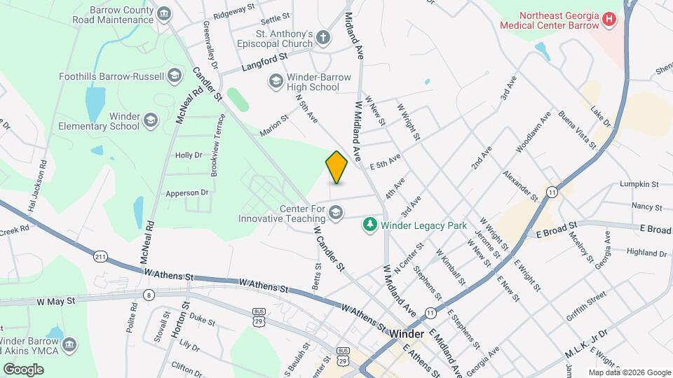 225 S Myrtle St Map and Location Details