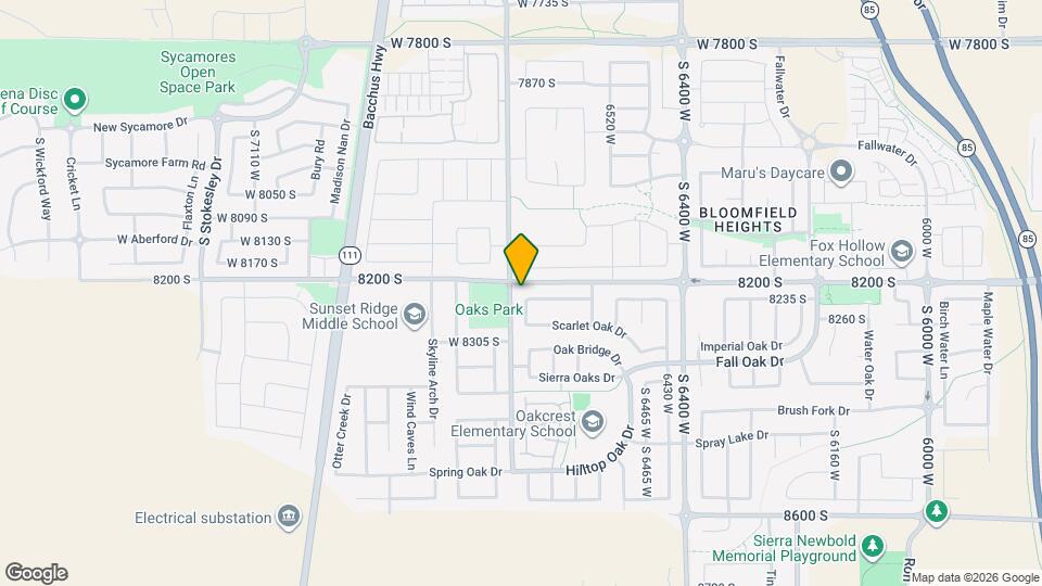 6672 W Valley Oak Dr Mapa y Detalles de la Ubicación