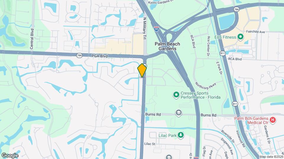 10821 N Military Trl, Unit 4 Mapa y Detalles de la Ubicación