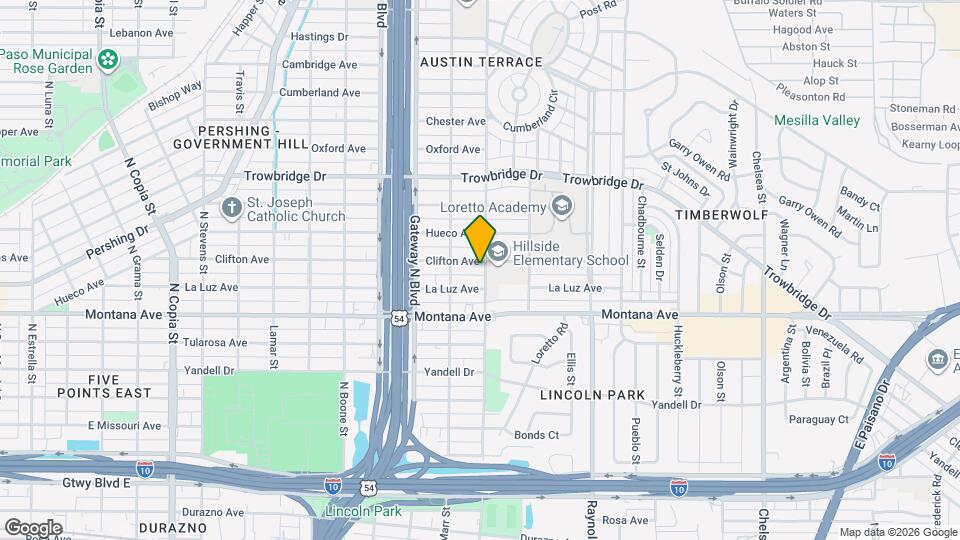 1111 Radford St, Unit B Map and Location Details