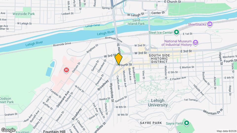 330 W 4th St Mapa y Detalles de la Ubicación