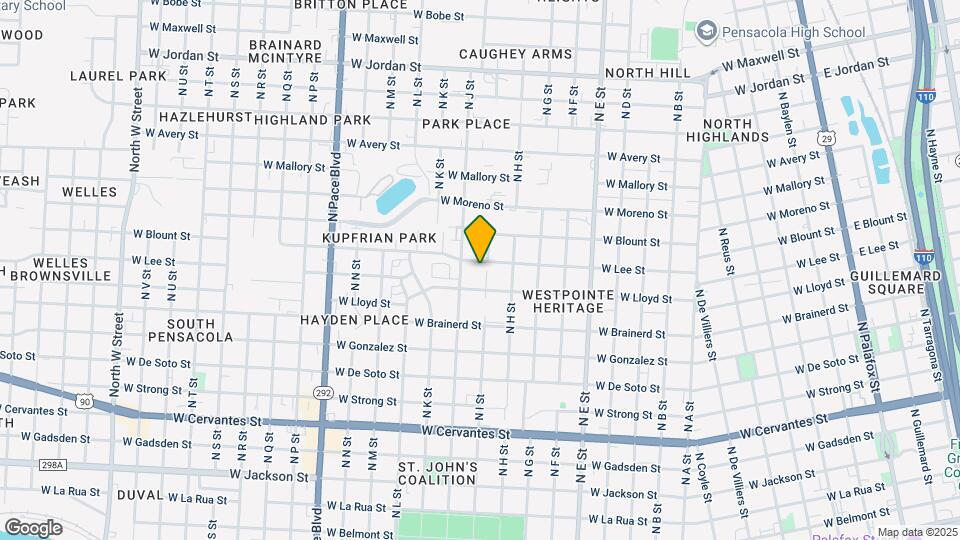 1301 W Lee St Map and Location Details