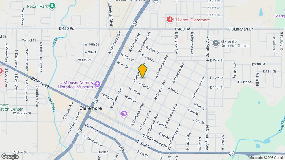 609 N Weenonah Ave Map and Location Details