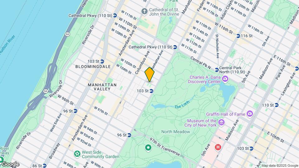 12 W 104th St Map and Location Details