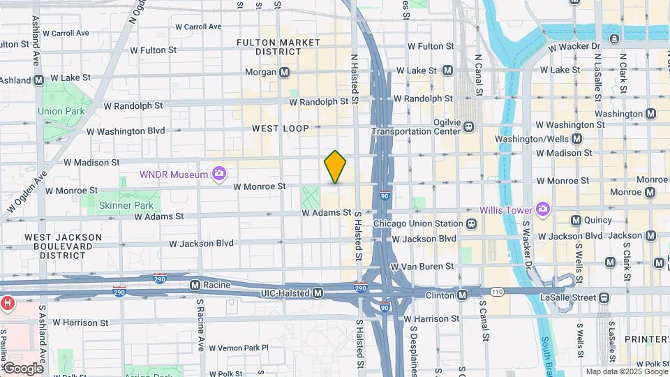 841 W Monroe St Map and Location Details