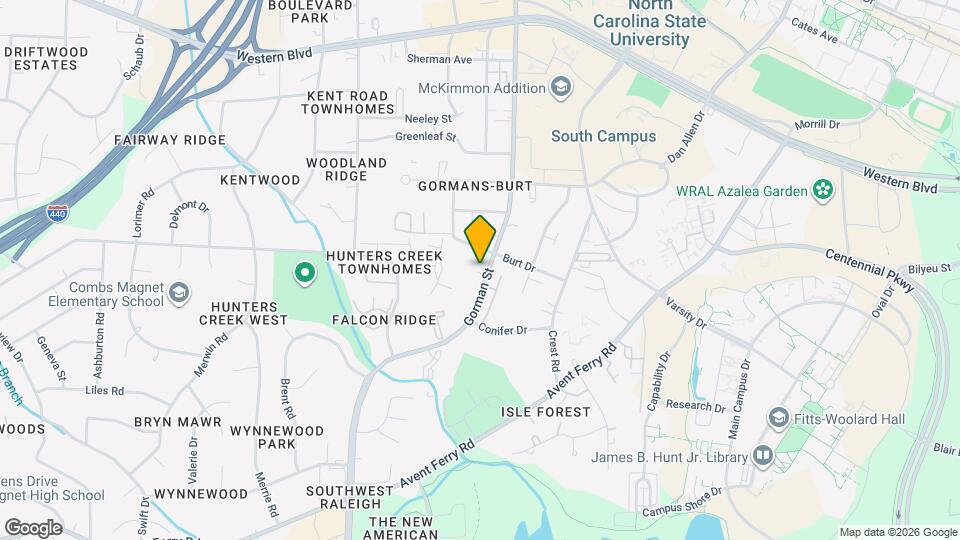 1610 Gorman St, Unit 103 Map and Location Details